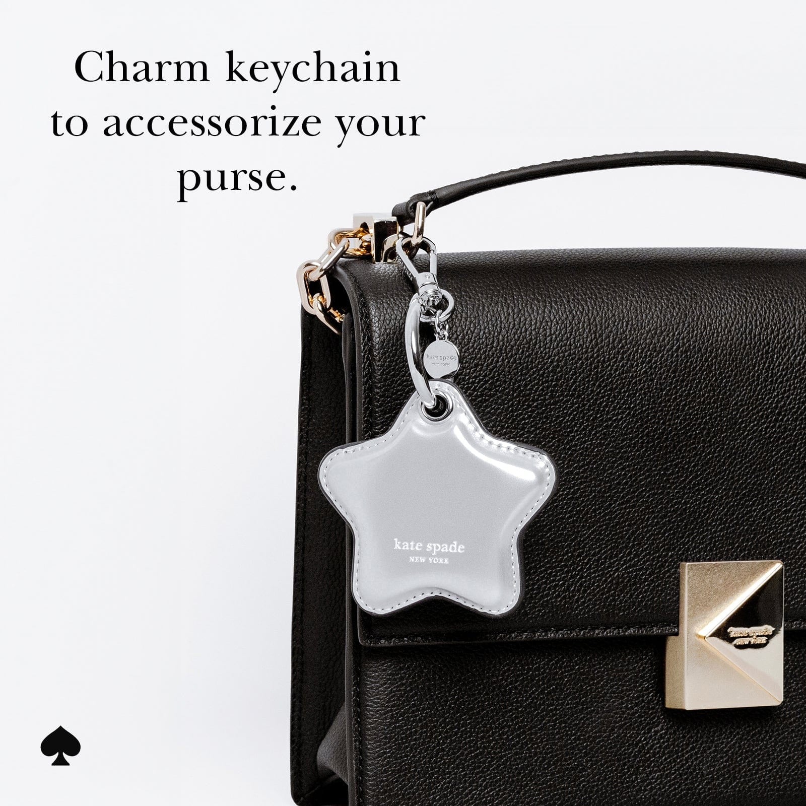 Kate Spade Star Charm Keychain for AirTag