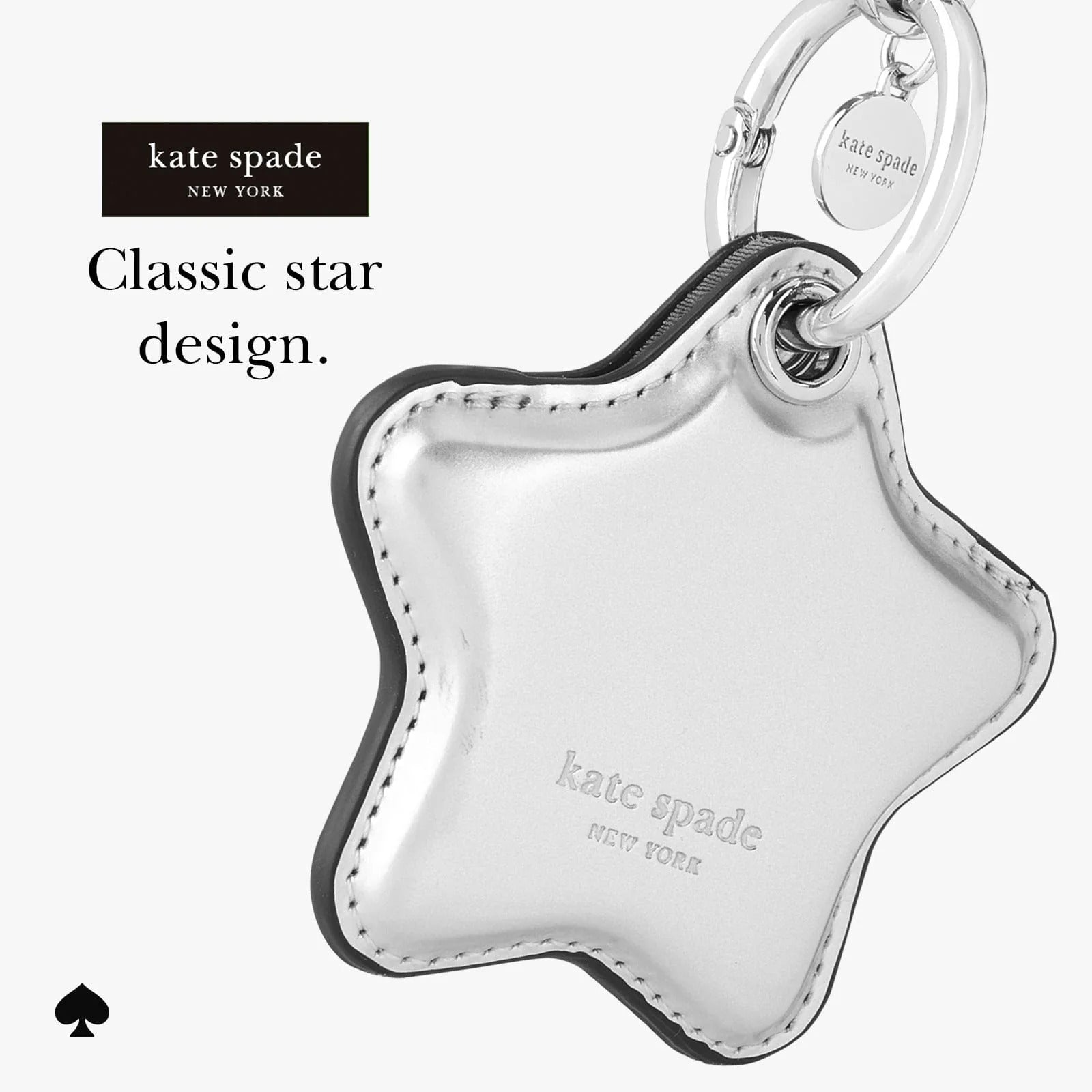 Kate Spade Star Charm Keychain for AirTag