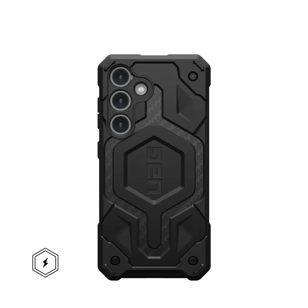UAG Monarch Pro Rugged Case & Magnet Samsung S25 Standard 6.2 - Carbon Fibre