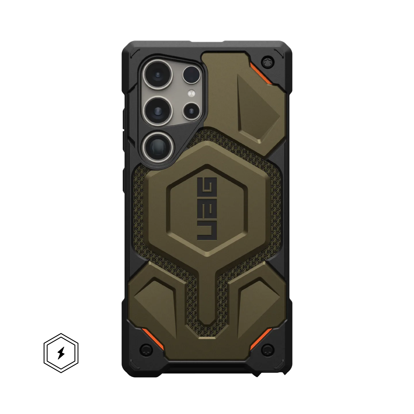 UAG Monarch Pro Rugged Case & Magnet Samsung S24 Ultra 5G 6.8 - Kevlar Green
