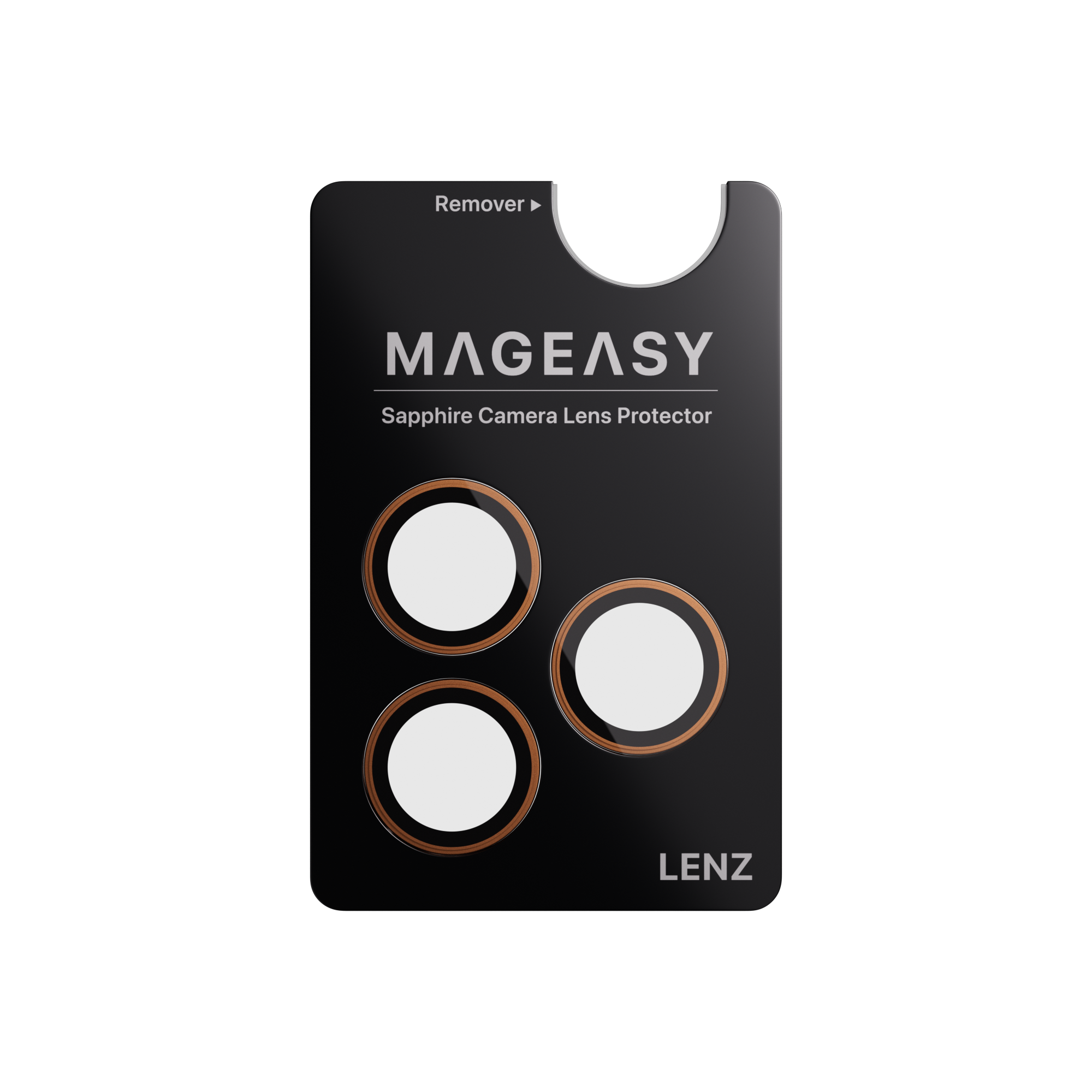 Mageasy Sapphire Camera Lens Protector for iPhone 17 Pro & 17 Pro Max - Coral