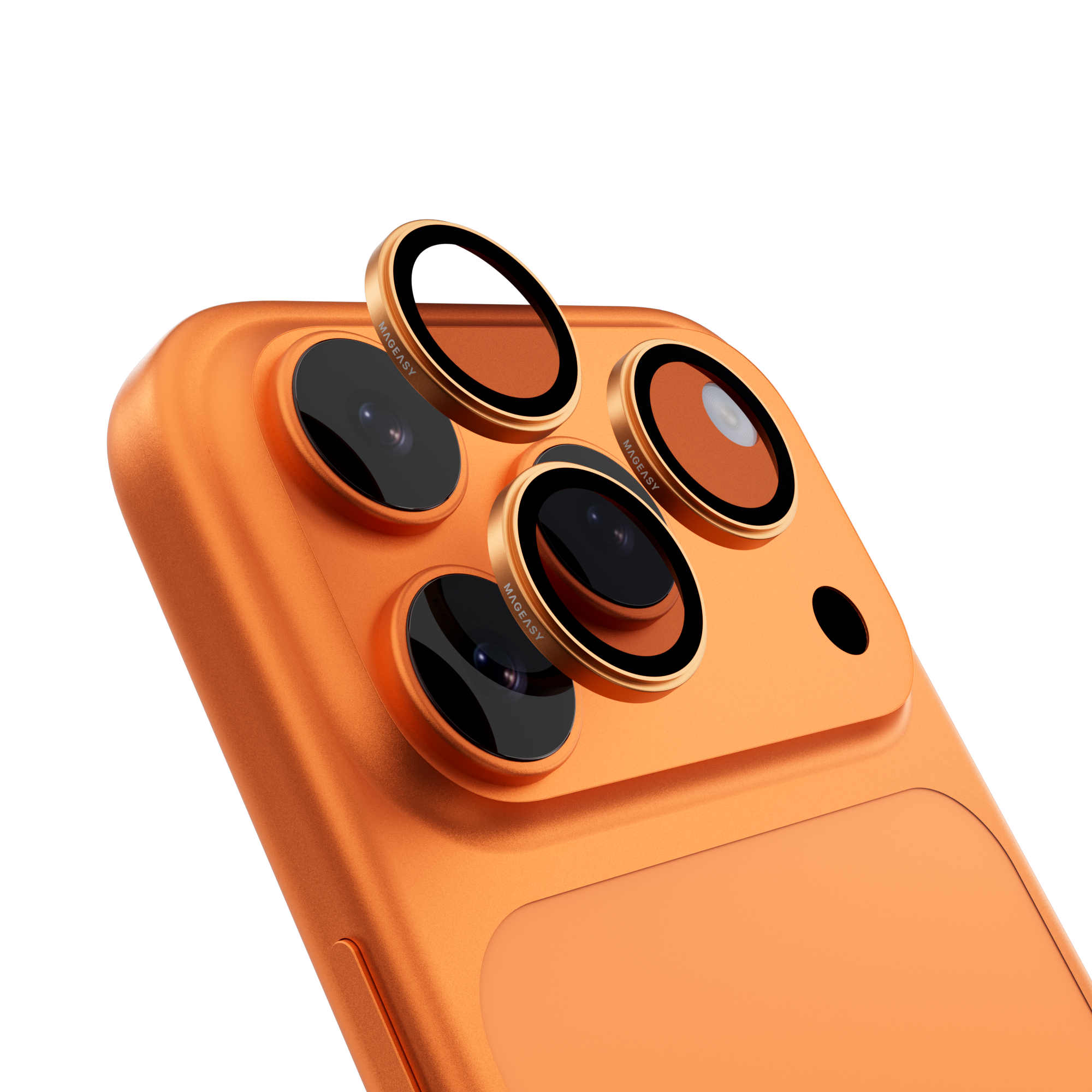 Mageasy Sapphire Camera Lens Protector for iPhone 17 Pro & 17 Pro Max - Coral