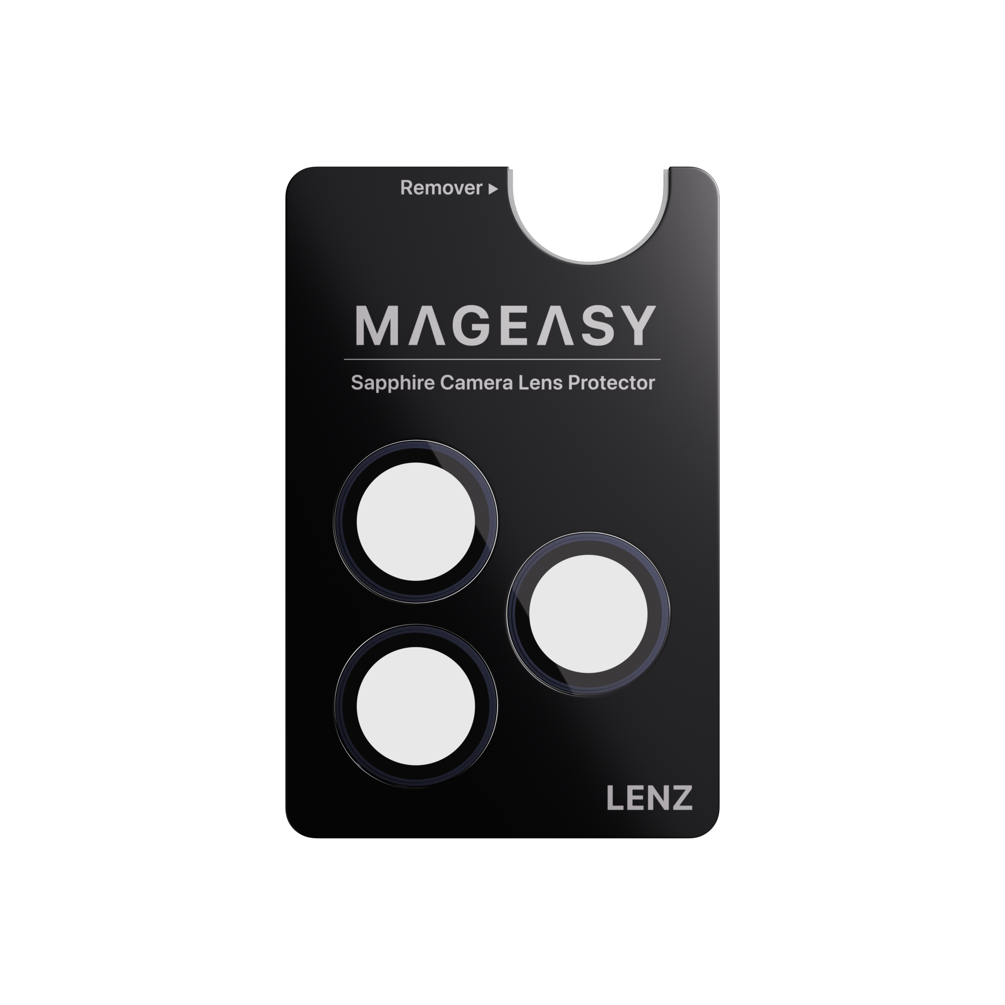 Mageasy Sapphire Camera Lens Protector for iPhone 17 Pro & 17 Pro Max - Midnight Blue