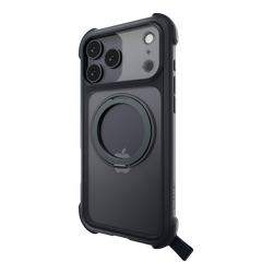MagEasy Odyssey Stand M 360 Case for iPhone 17 Pro Max - Leatherette Midnight
