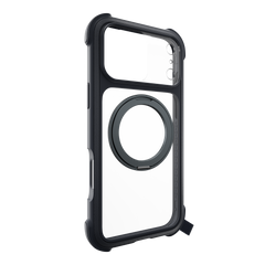 MagEasy Odyssey Stand M 360 Case for iPhone 17 Pro Max - Leatherette Midnight