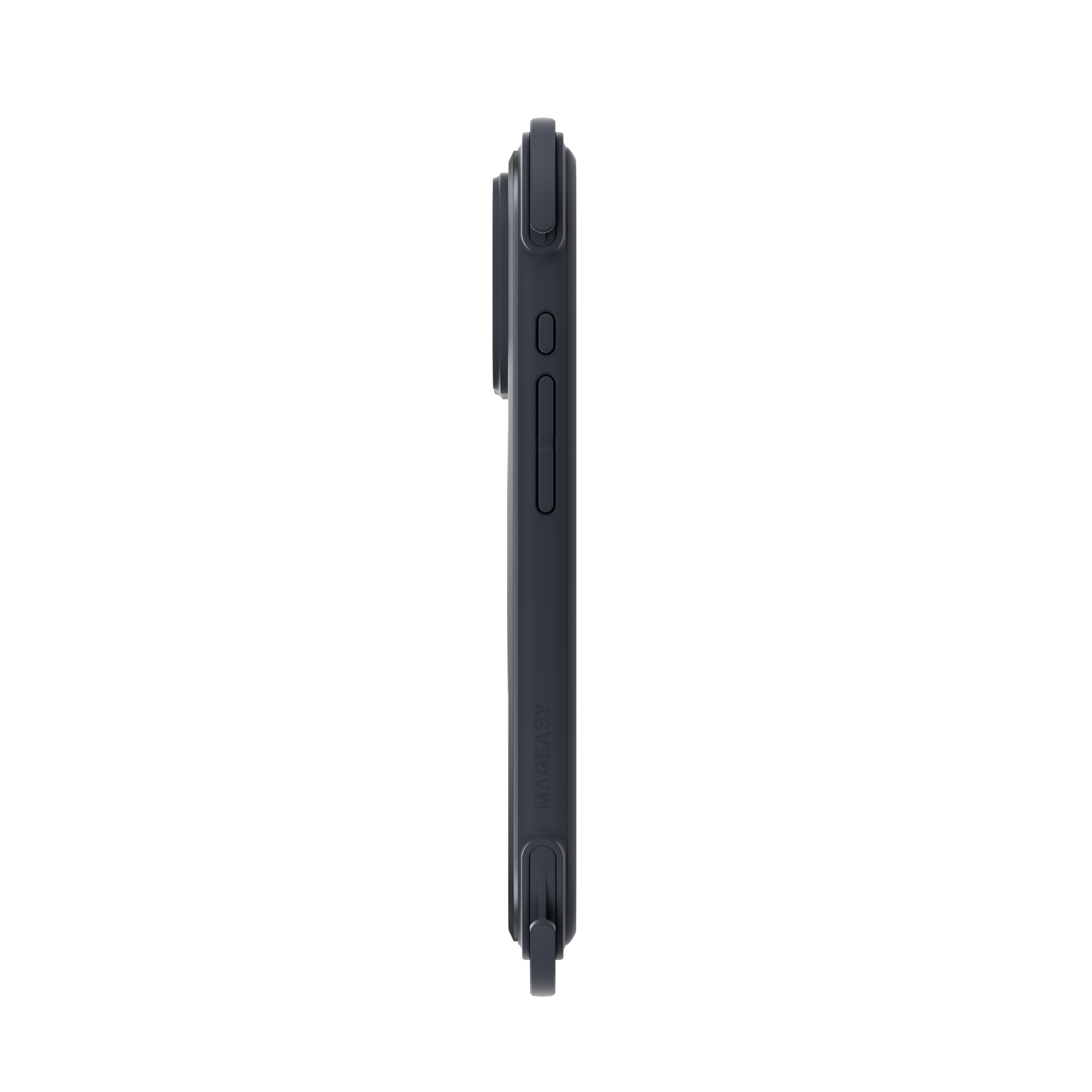 Mageasy Odyssey Ultra M 360 Tough Case & Stand & Lanyard for iPhone 17 Pro - Midnight Black