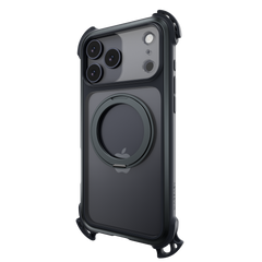 Mageasy Odyssey Ultra M 360 Tough Case & Stand & Lanyard for iPhone 17 Pro Max -Midnight Black