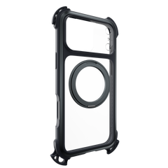 Mageasy Odyssey Ultra M 360 Tough Case & Stand & Lanyard for iPhone 17 Pro Max -Midnight Black