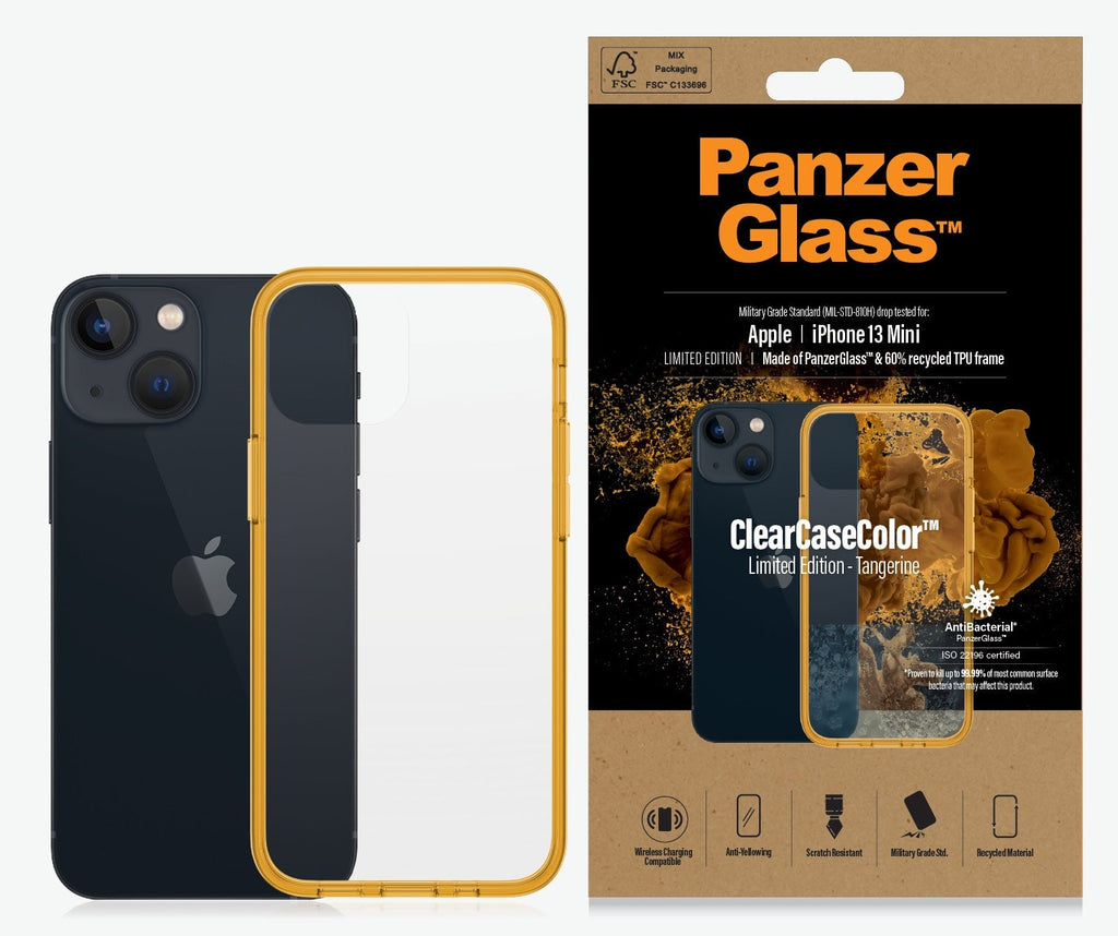 PanzerGlass Clear Case Apple iPhone 13 Mini - Tangerine