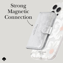 Load image into Gallery viewer, Kate Spade Morgan Magnetic Wallet for MagSafe - Metallic Silver