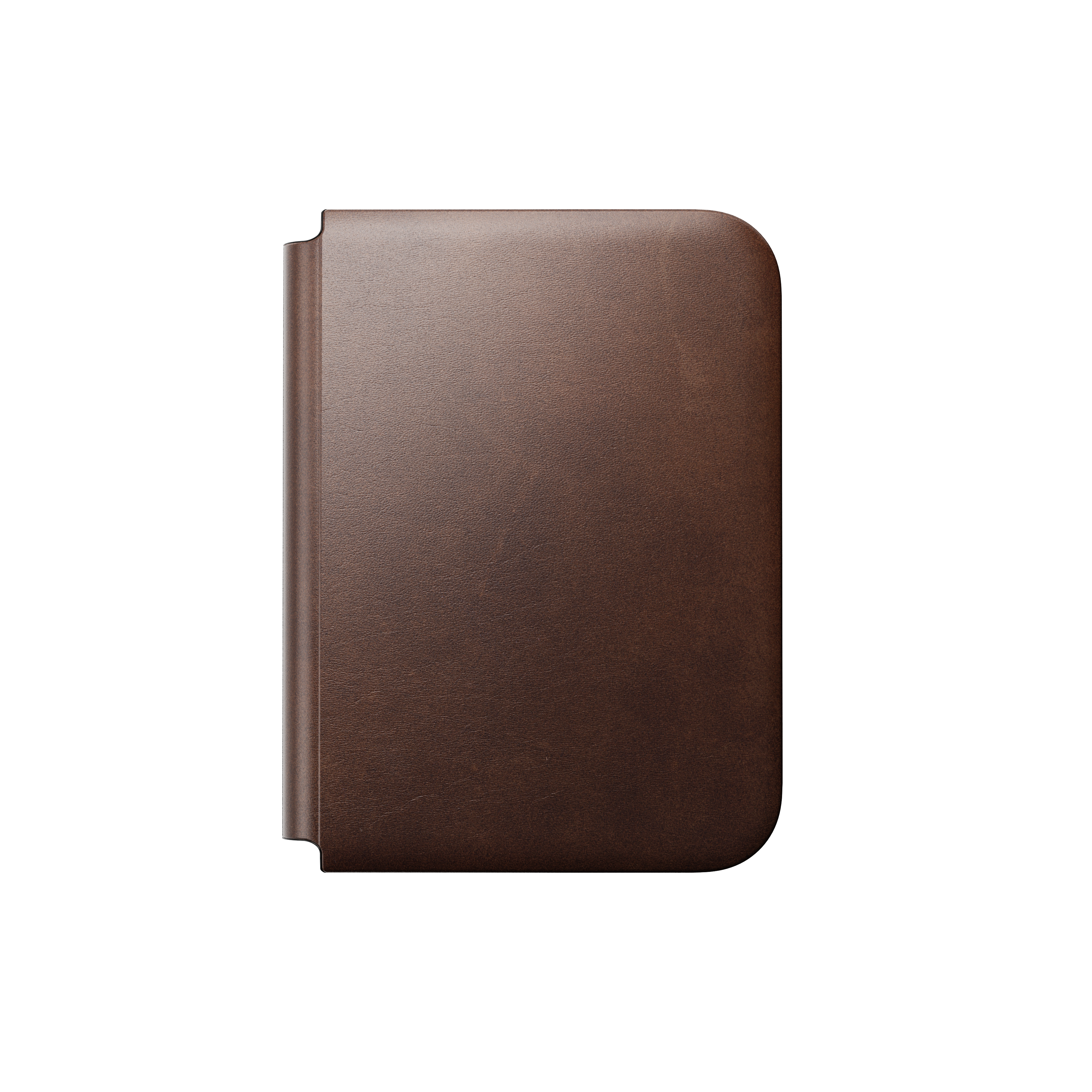 Nomad Traditional Leather Folio Case for iPhone Fold - Rustic Brown Horween
