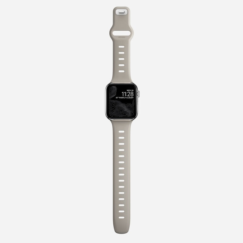 Nomad Sport Slim Band 42mm/44mm/45mm/49mm Waterproof Bracelet for Apple Watch - Bone