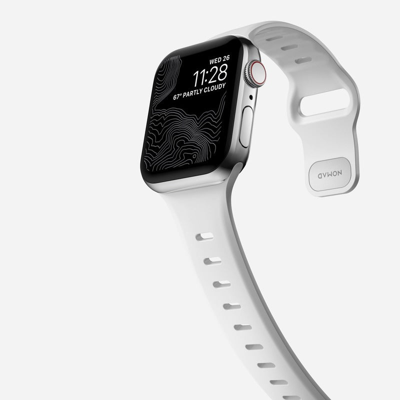 Nomad Sport Slim Band 44mm / 45mm / 49mm Waterproof Bracelet - White