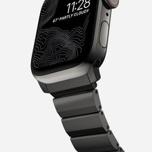 Load image into Gallery viewer, Nomad Steel Band 41mm Graphite Hardware Bracelet for Apple Watch - Graphite