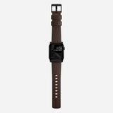 Nomad Modern Band Leather Bracelet for Apple Watch 44-49 & Ultra 1 - 3 - Brown (Black Hardware)