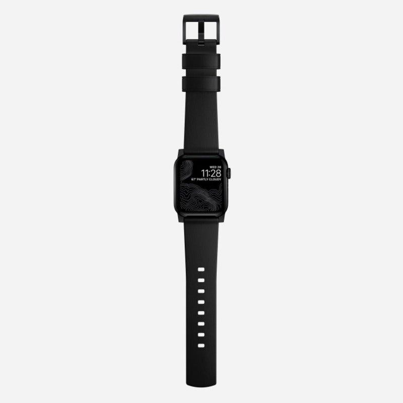 Nomad Modern Band 45mm Black Hardware Nomad Leather Bracelet - Black