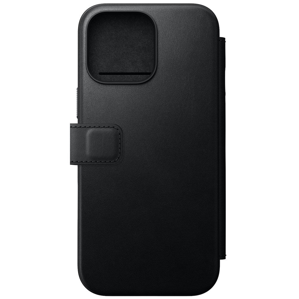 Nomad Modern Leather Folio Case for iPhone 16 Pro Max - Black