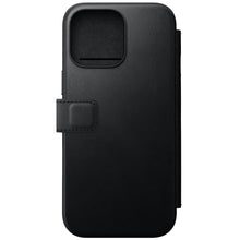 Load image into Gallery viewer, Nomad Modern Leather Folio Case for iPhone 16 Pro Max - Black