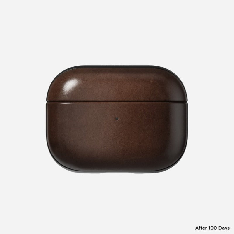 Nomad Modern Leather Case Horween Leather AirPods Pro 2nd Gen - Rustic Brown