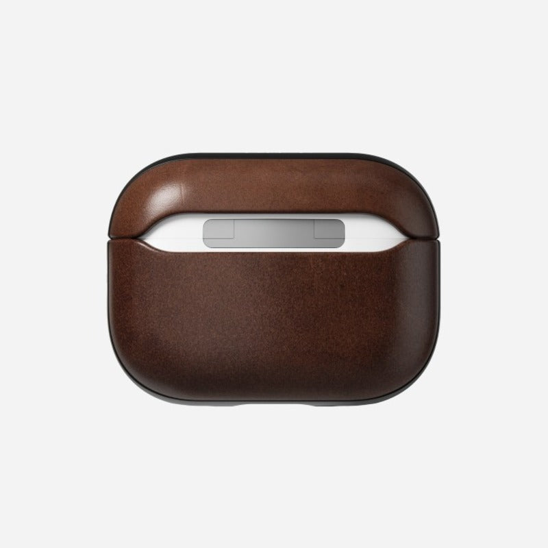 Nomad Modern Leather Case Horween Leather AirPods Pro 2nd Gen - Rustic Brown