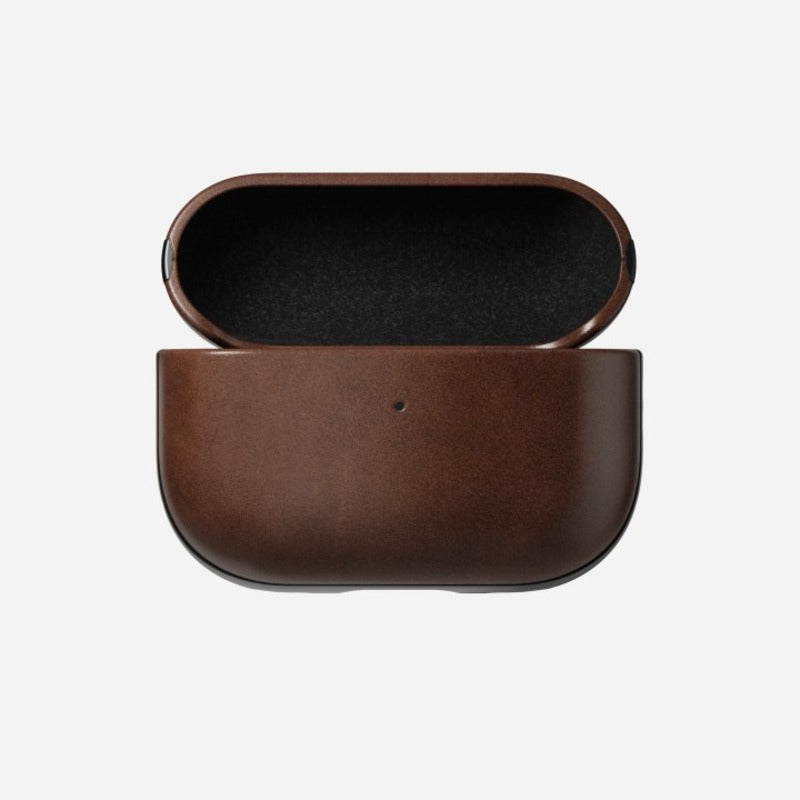 Nomad Modern Leather Case Horween Leather AirPods Pro 2nd Gen - Rustic Brown