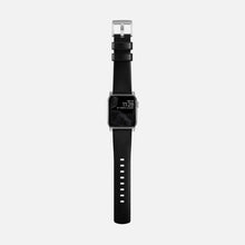 Load image into Gallery viewer, Nomad Modern Band 41mm Silver Hardware Leather Bracelet - Black
