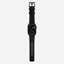 Load image into Gallery viewer, Nomad Active Band Pro 42mm/44mm/45mm/49mm Black Hardware Leather Bracelet - Black