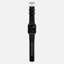 Load image into Gallery viewer, Nomad Modern Band 45mm Silver Hardware Horween Leather Bracelet - Black