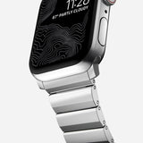 Nomad Steel Band 42mm/44mm/45mm/49mm Silver Hardware Bracelet for Apple Watch - Silver