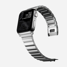 Load image into Gallery viewer, Nomad Steel Band 42mm/44mm/45mm/49mm Silver Hardware Bracelet for Apple Watch - Silver