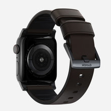 Load image into Gallery viewer, Nomad Active Band Pro 45mm Black Hardware Leather Bracelet - Classic Brown