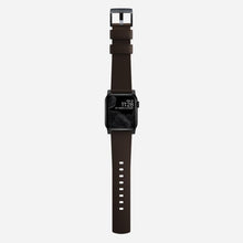 Load image into Gallery viewer, Nomad Active Band Pro 42mm/44mm/45mm/49mm Black Hardware Leather Bracelet - Classic Brown