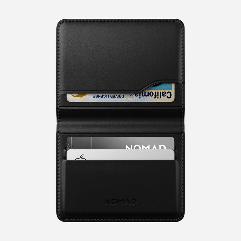 Nomad Card Wallet Plus Horween Leather - Black