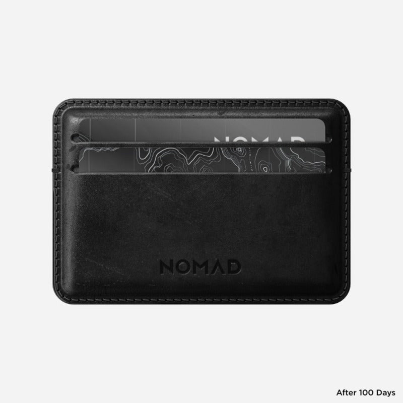 Nomad Card Wallet Horween Leather - Black