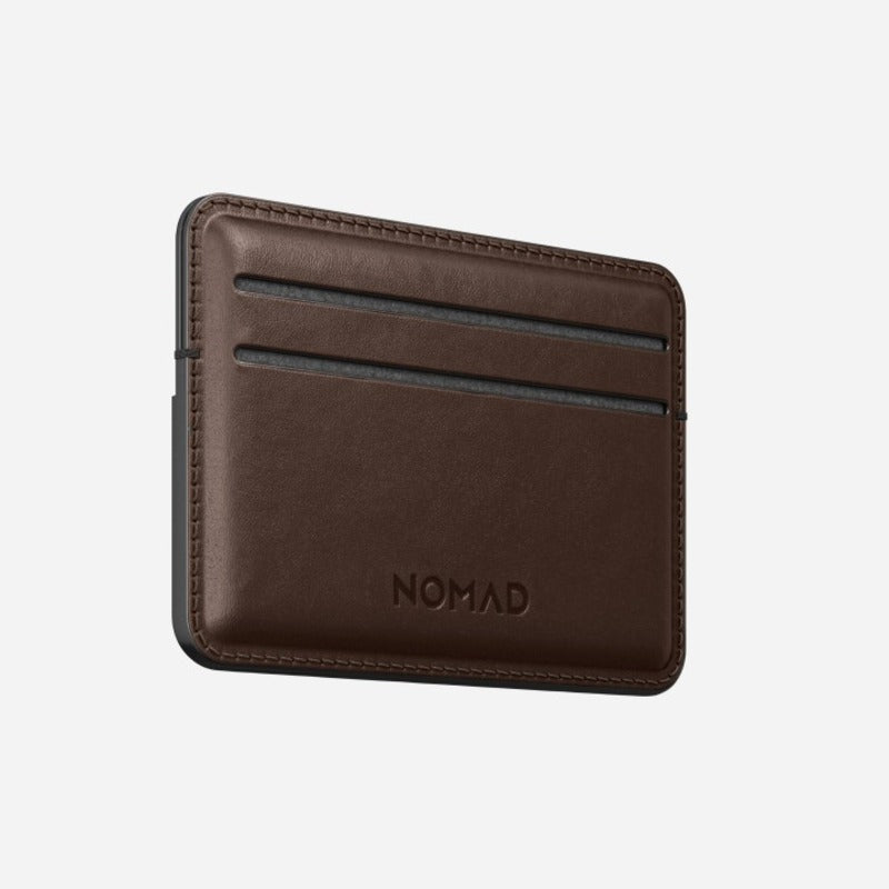 Nomad Card Wallet Horween Leather - Rustic Brown