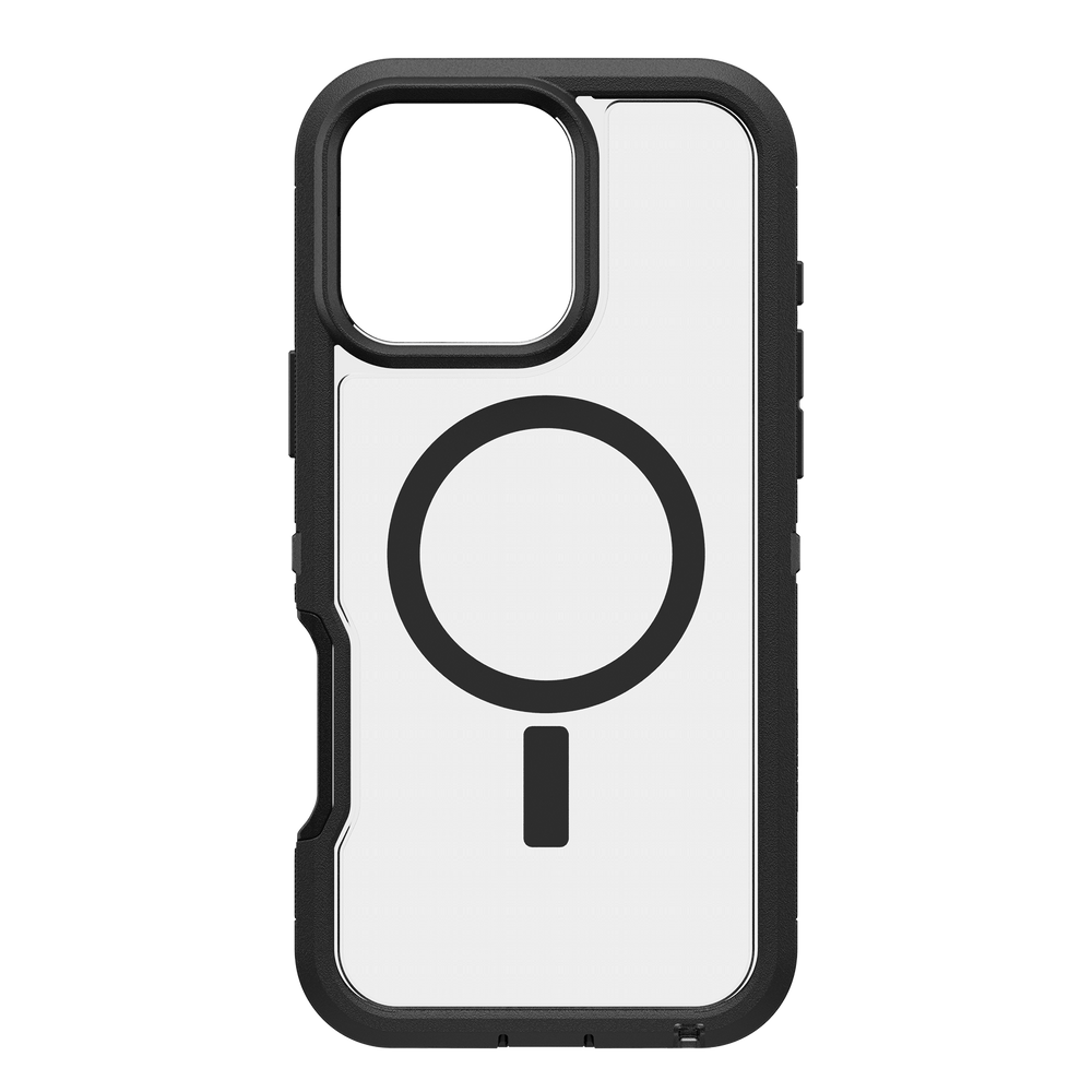 otterbox defender xt case for iphone 16 plus black side profile