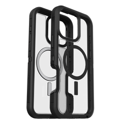 otterbox defender xt case for iphone 16 plus black front view