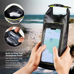 Pelican Marine Waterproof 2L Dry Bag - Black & Neon