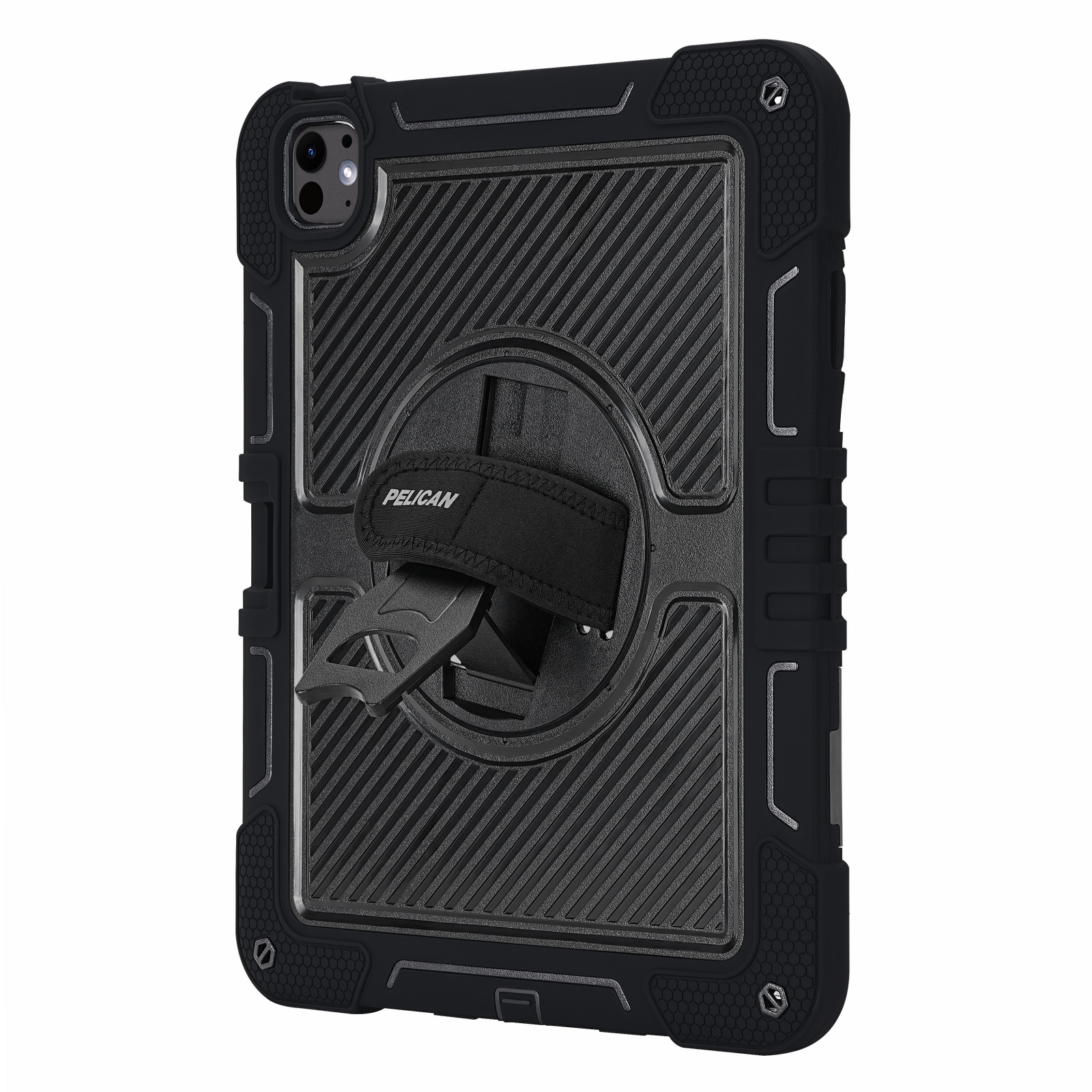 Pelican Voyager Case Stand & Strap iPad Pro 11 M4 M5 - Black