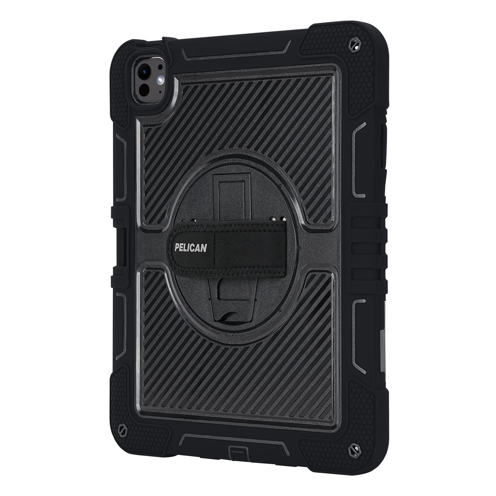 Pelican Voyager Case Stand & Strap iPad Pro 11 M4 M5 - Black
