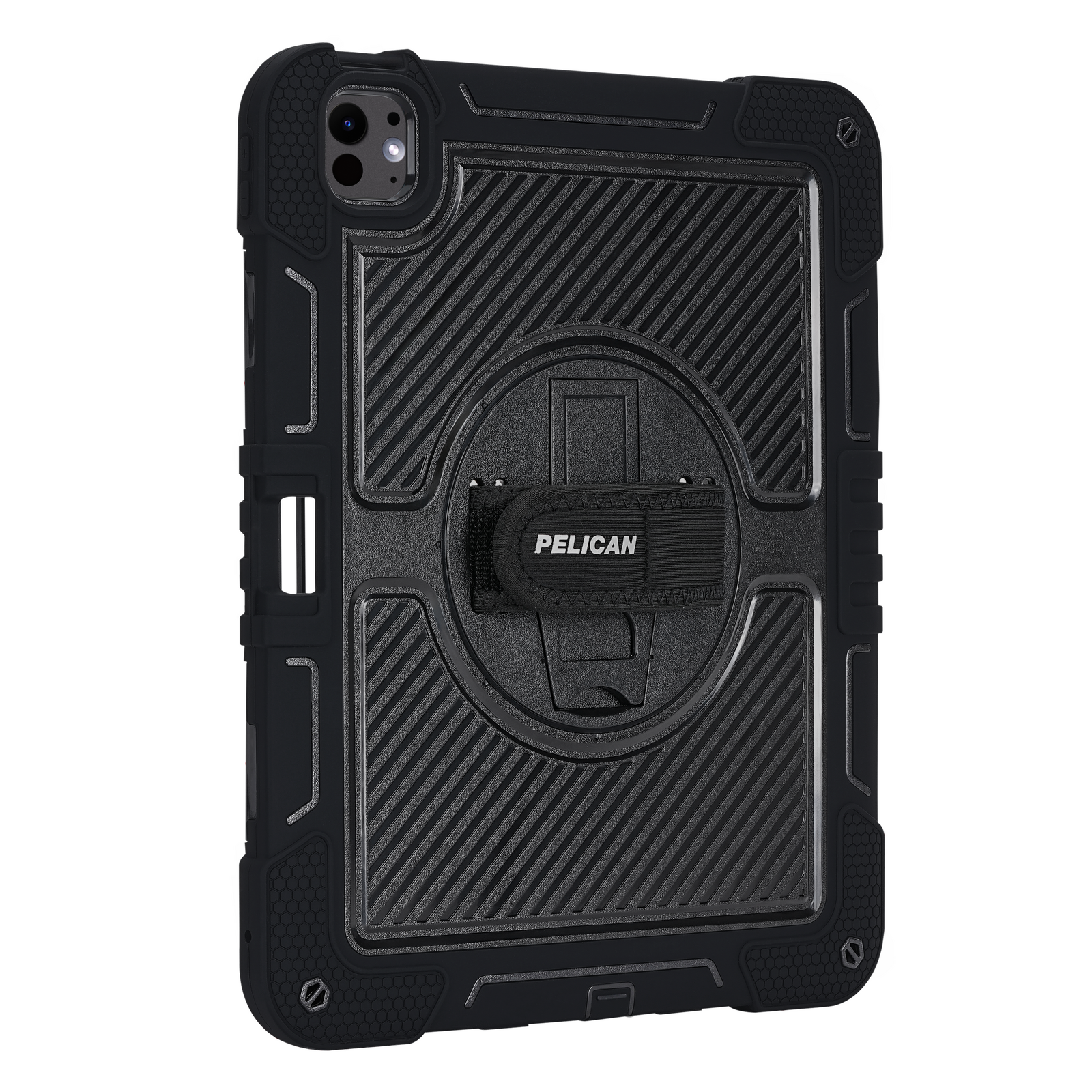 Pelican Voyager Case Stand & Strap iPad Pro 11 M4 M5 - Black