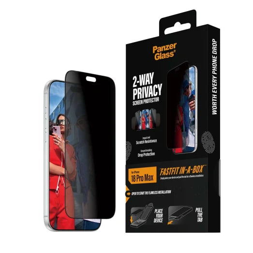 PanzerGlass 2-Way Privacy Screen Protector iPhone 18 Pro Max