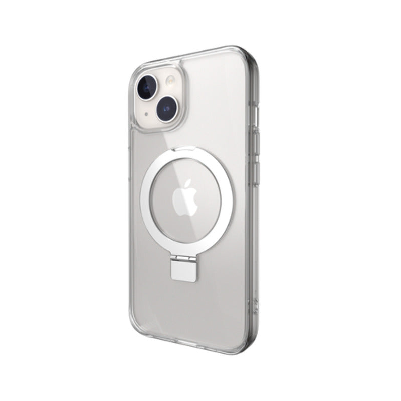 SwitchEasy MagStand M MagSafe Grip Case for iPhone 16e / 15 / 14 Standard 6.1 - Transparent