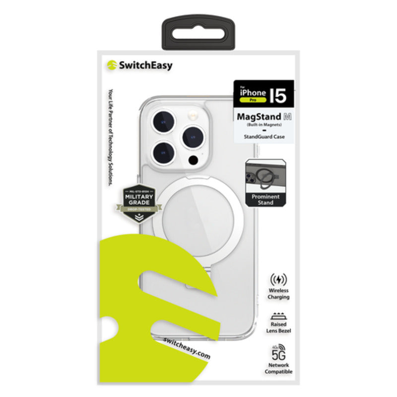 SwitchEasy MagStand M MagSafe Grip for iPhone 15 Pro 6.1 - Transparent
