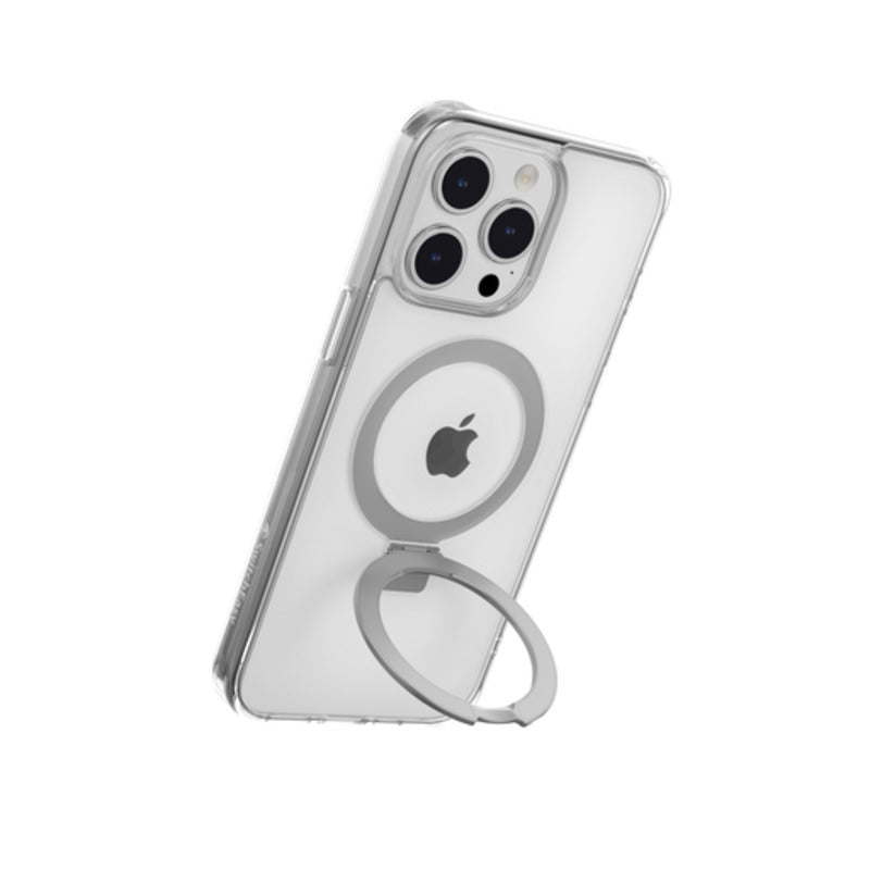 SwitchEasy MagStand M MagSafe Grip Case for iPhone 15 Pro Max 6.7 Transparent
