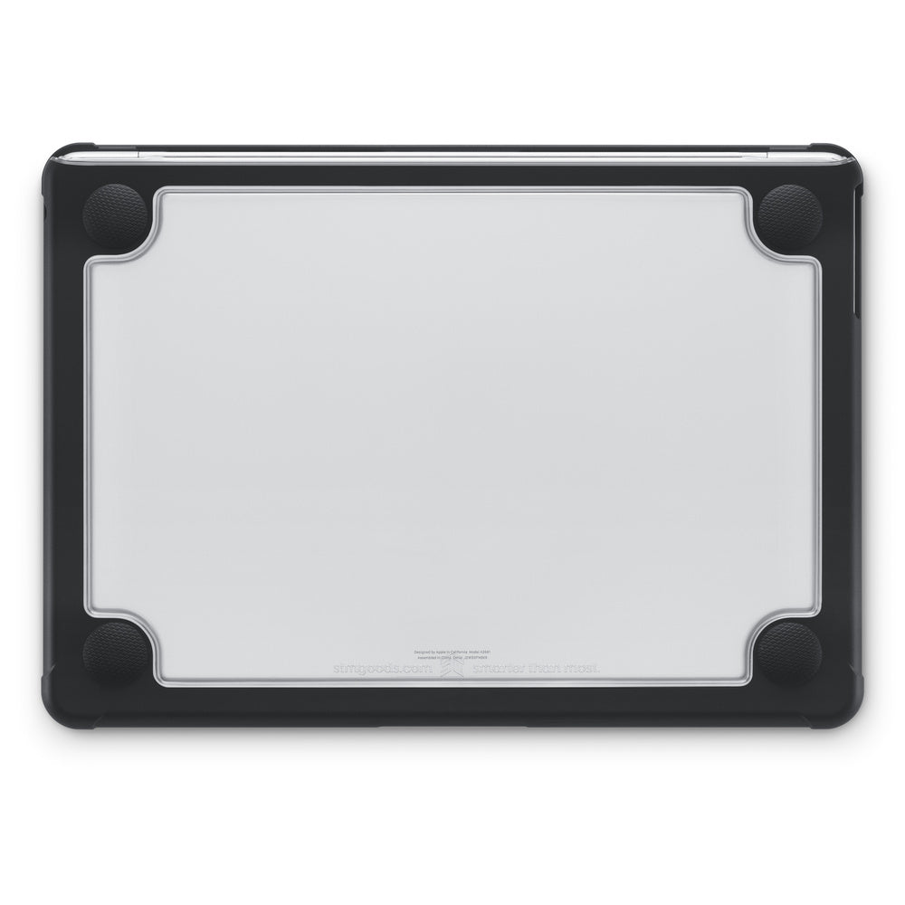 STM Dux Rugged Case for MacBook Air (M1/M2) – Black/Clear