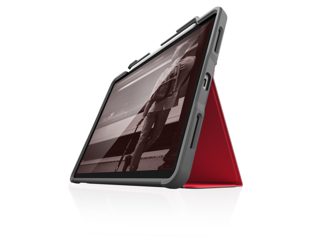 STM Dux Plus Folio Case for iPad Air 11" M2 / M3 / 4th / 5th Gen - Red