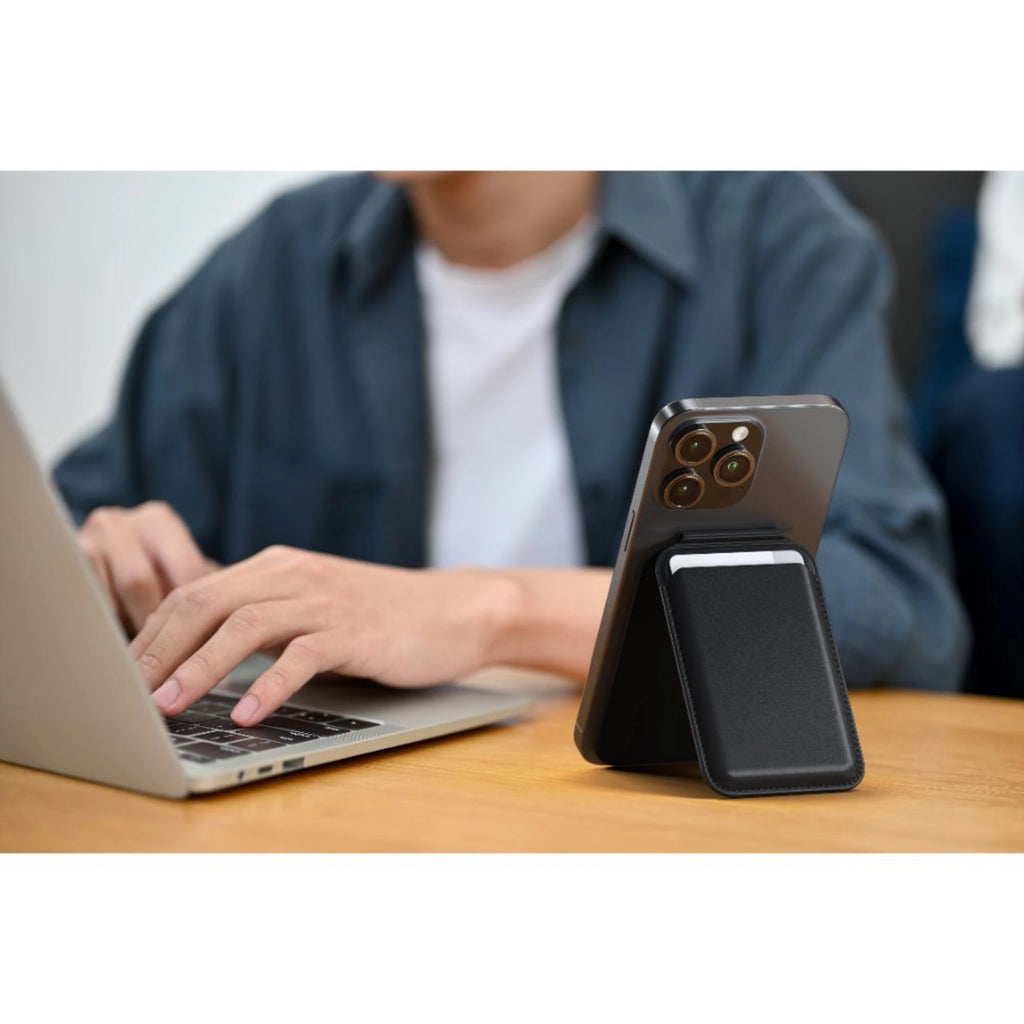Satechi Magnetic Wallet Stand for iPhone - Black