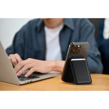 Load image into Gallery viewer, Satechi Magnetic Wallet Stand for iPhone - Black