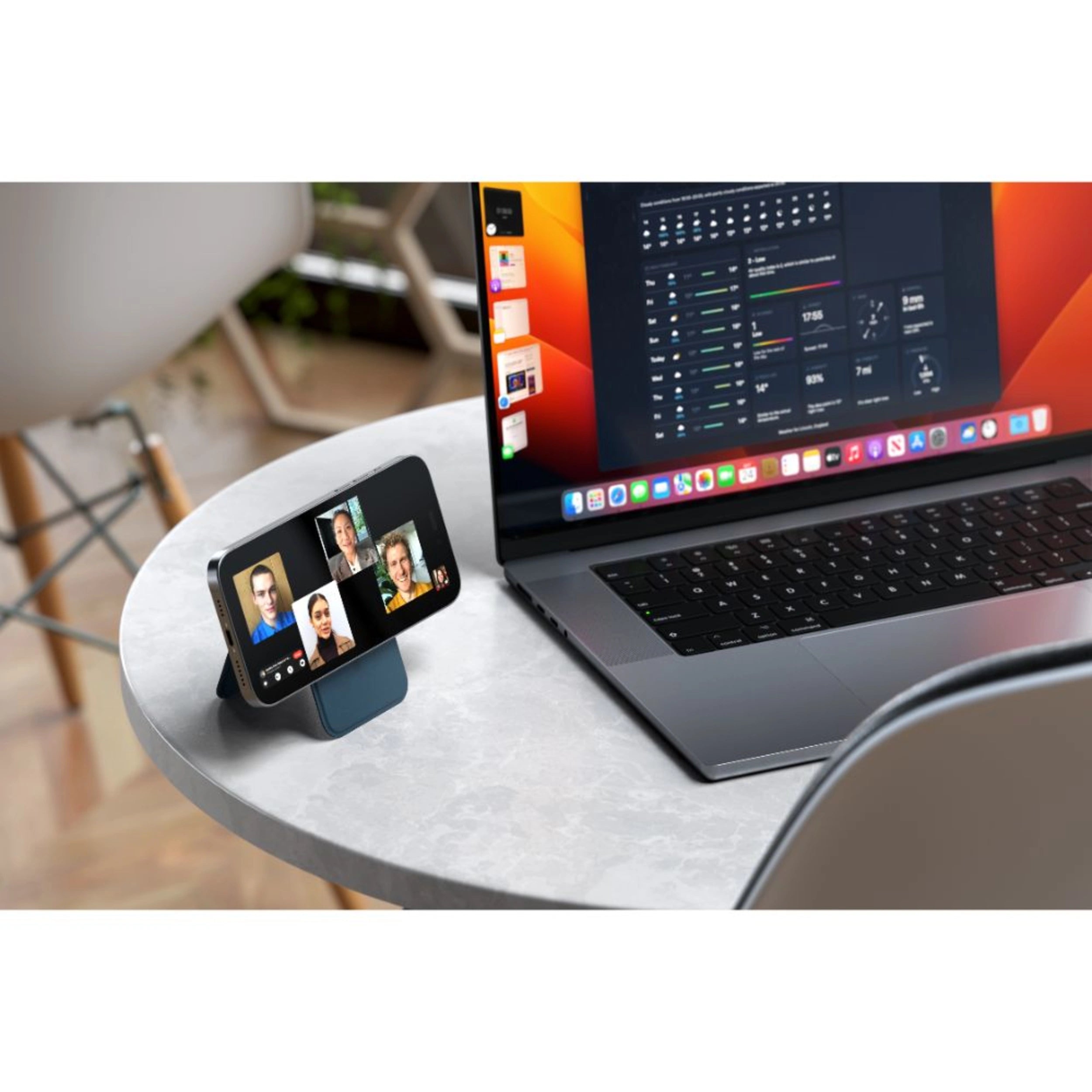 Satechi Magnetic Wallet Stand for iPhone - Blue